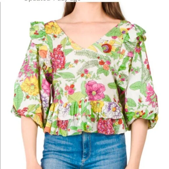 Love The Label Ruffle Reagan Blouse - Picture 7 of 8